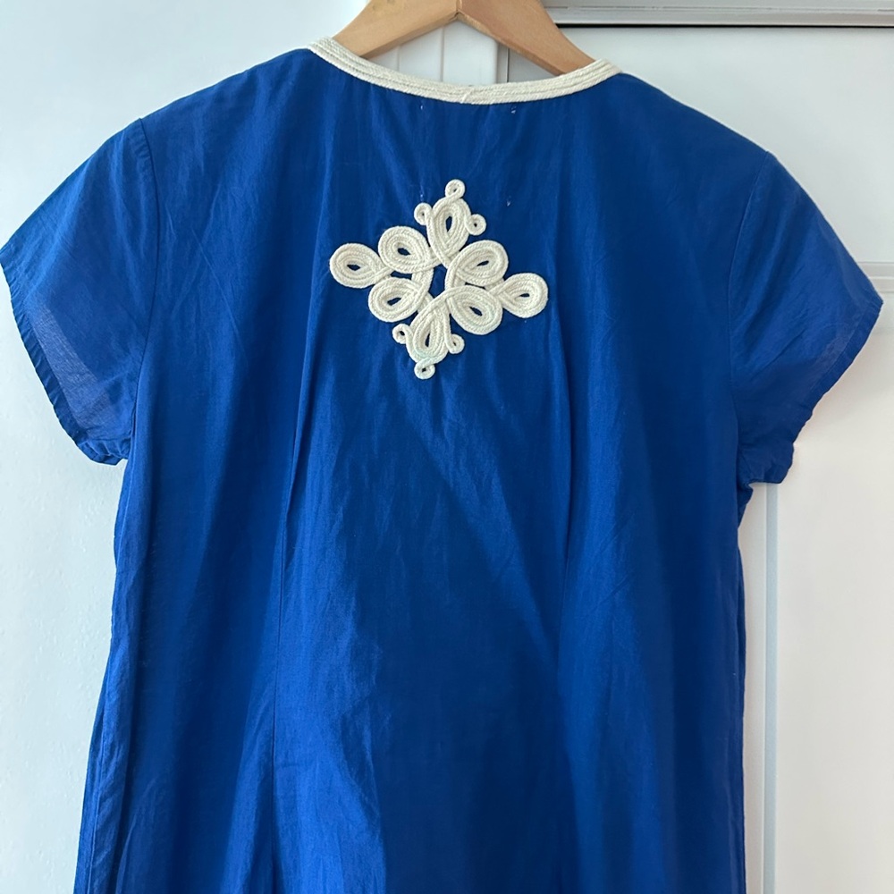 Gallabia Embroidered Trim Kaftan Dress - Picture 10 of 12